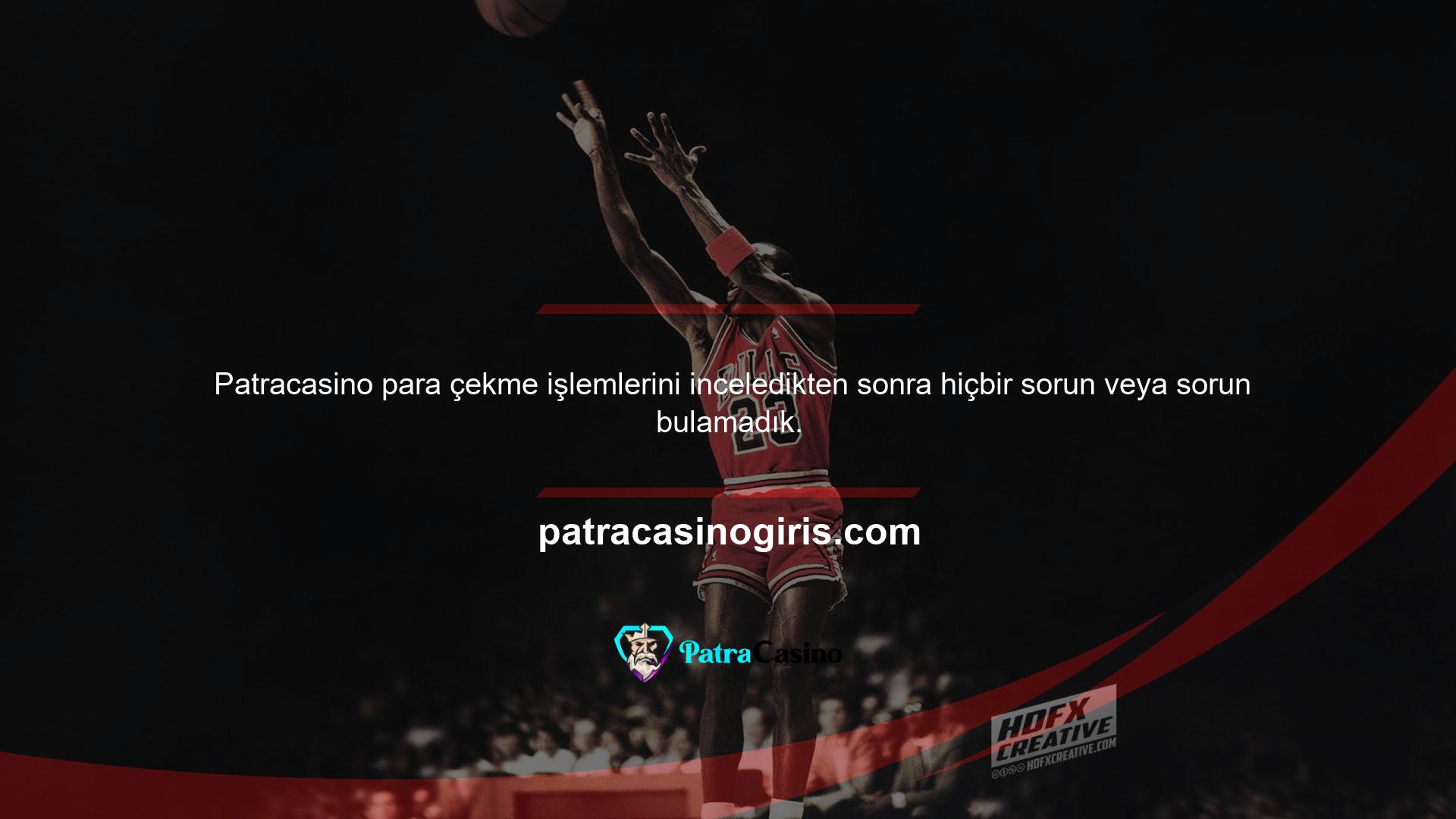 Patracasino Para Çekme Web sitesi, tüm para çekme yöntemlerinin sorunsuz ve hızlı bir şekilde işlenmesini sağlar
