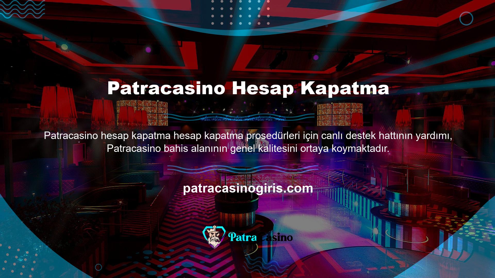 Patracasino, sizi motive etmek için mükemmel müşteri hizmetleri, uygun depozito ve para çekme seçenekleri ve heyecan verici bonus döngüleri sunar